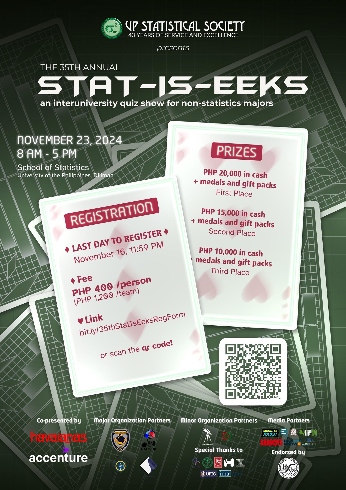 Post of 35TH ANNUAL STAT-IS-EEKS!: Where Statistics Meets Fun